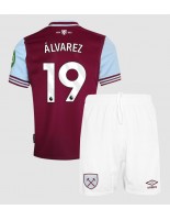 West Ham United Edson Alvarez #19 Domácí dres pro děti 2024-25 Krátký Rukáv (+ trenýrky)